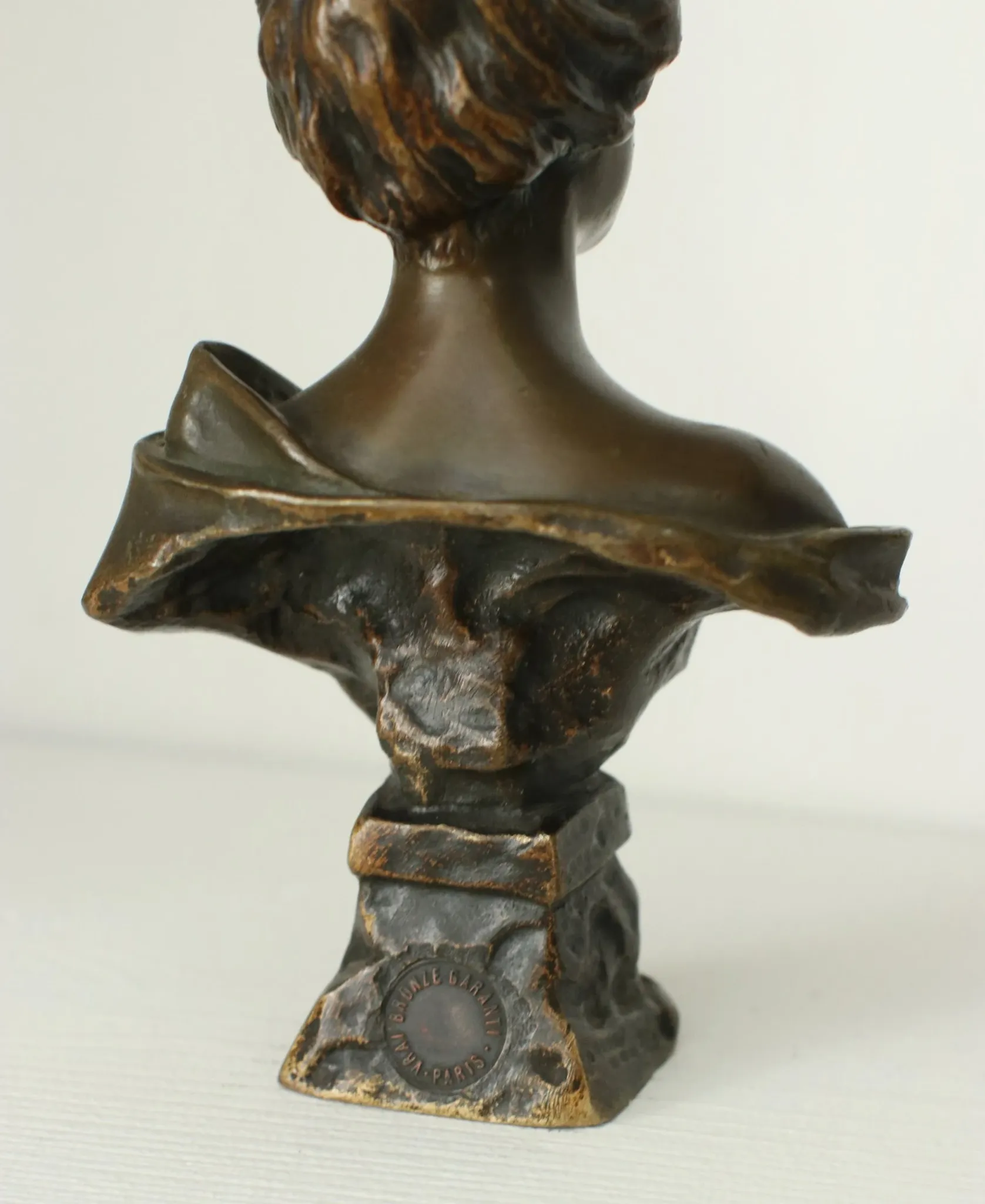 French Art Nouveau bronze bust 'Carmen' by Emmanuel Villanis – circa 1900
