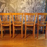 Set of 4 Luterma bistro chairs 1950