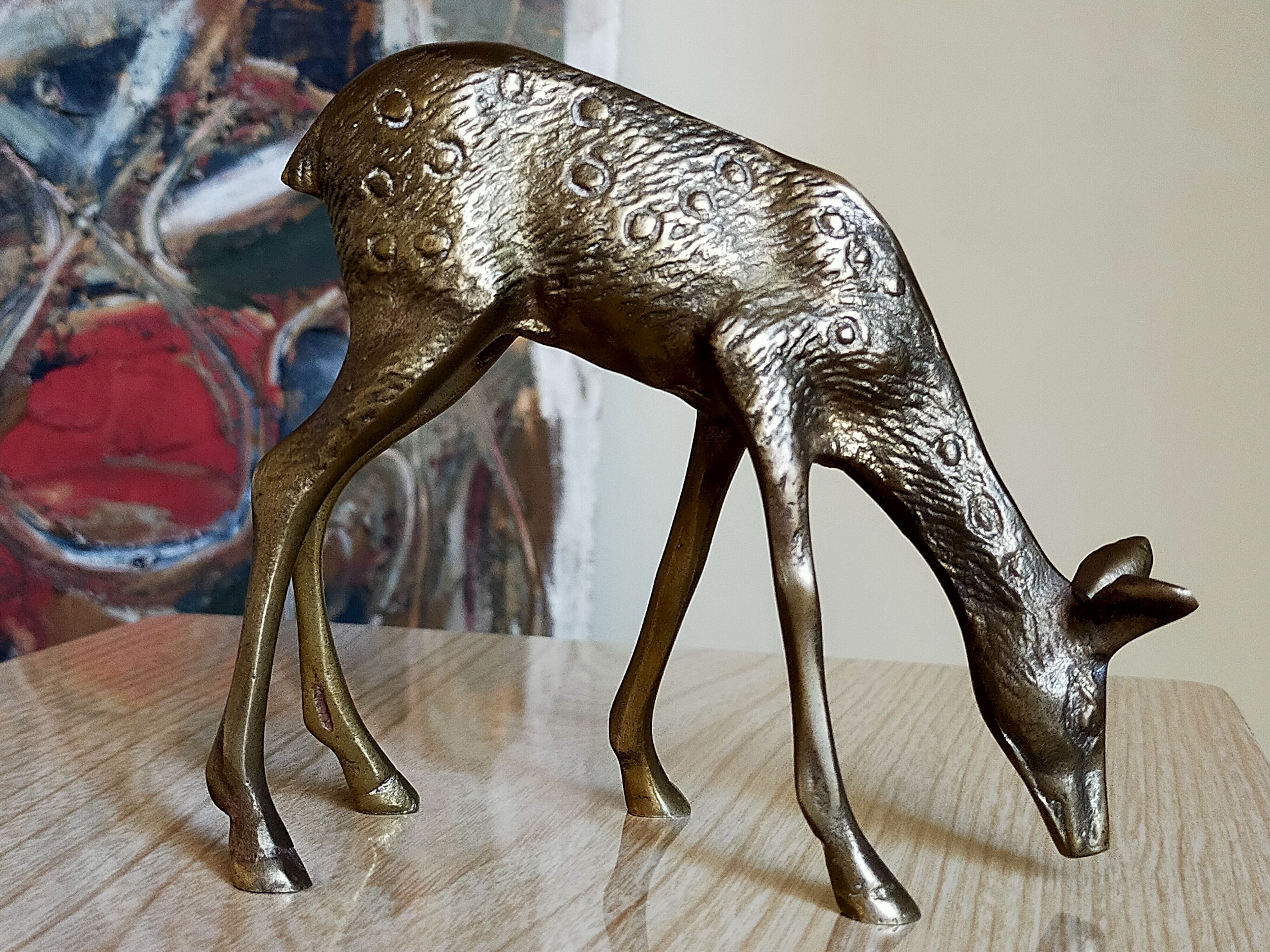 Solid brass doe