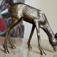 Solid brass doe