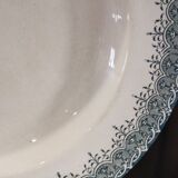 4 assiettes creuses en Terre de Fer Longwy modèle "Suzanne"
