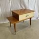 Asymmetrical bedside table vintage year 50/60
