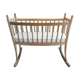 Crib in pearl wood crib