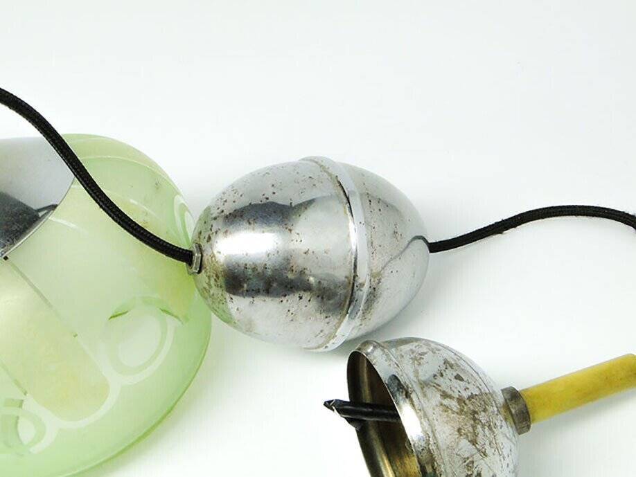 Mid-century glass pendant lamp, 1950s
