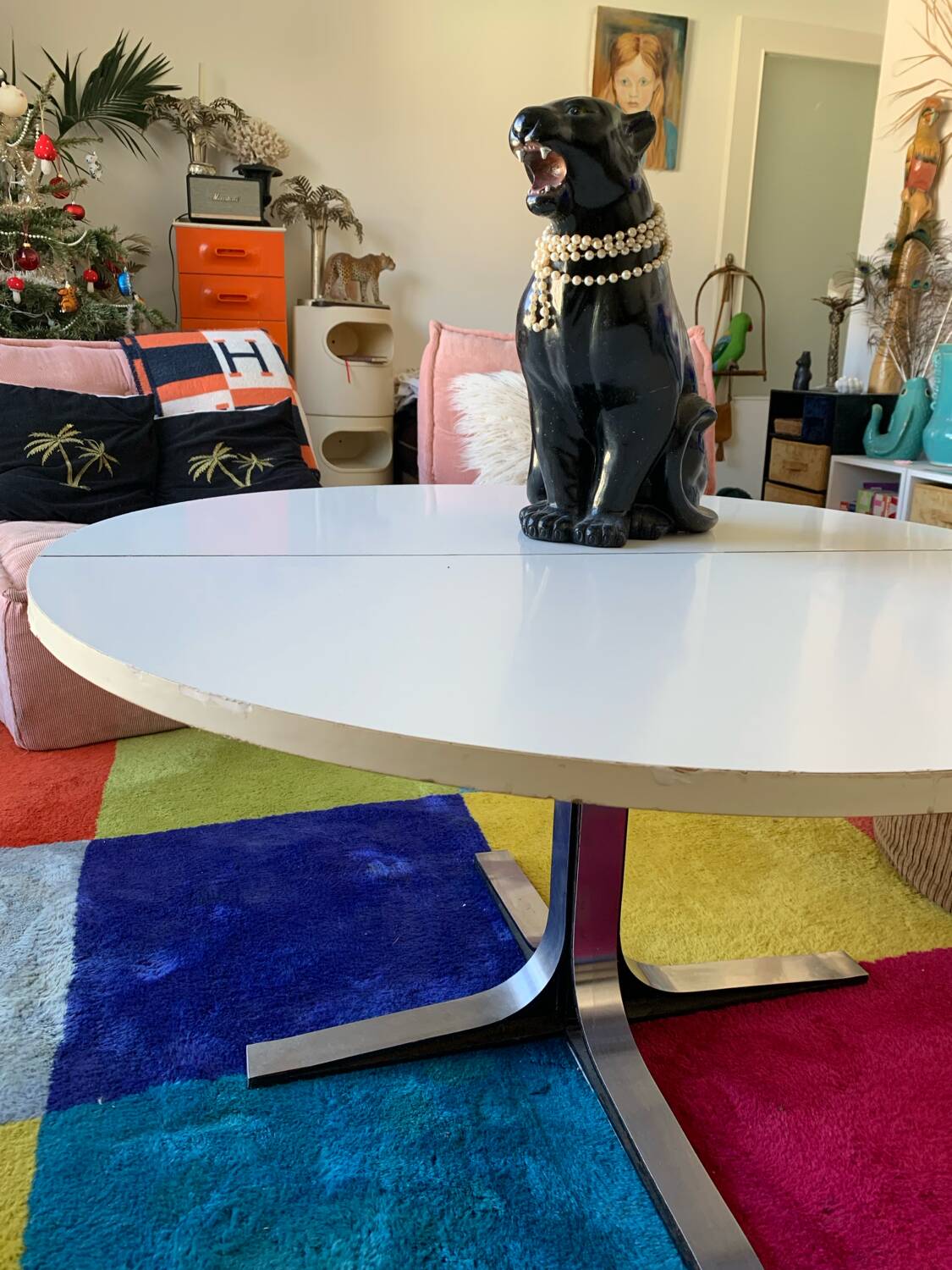 70s retractable coffee table