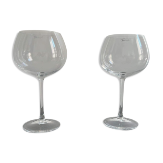 Coffret de 2 verres à vin Christofle