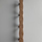 Vintage bamboo style coat rack with 4 hooks