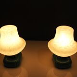 Lampes de chevet, lot de 2, années 1970