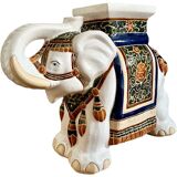 Vintage plant holder ceramic elephant