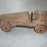 Wooden racing car