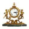 Horloge de cheminée Kienzle en bronze et marbre