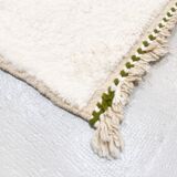 Beni Ouarain Moroccan Berber rug with khaki patterns 2.41x1.68m