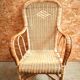 Vintage rattan wicker armchair for adults