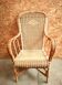Vintage rattan wicker armchair for adults