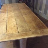 Two-drawer farmhouse table