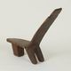Vintage West African monoxyl wooden chair Lobi / Stargazer Circa 1950