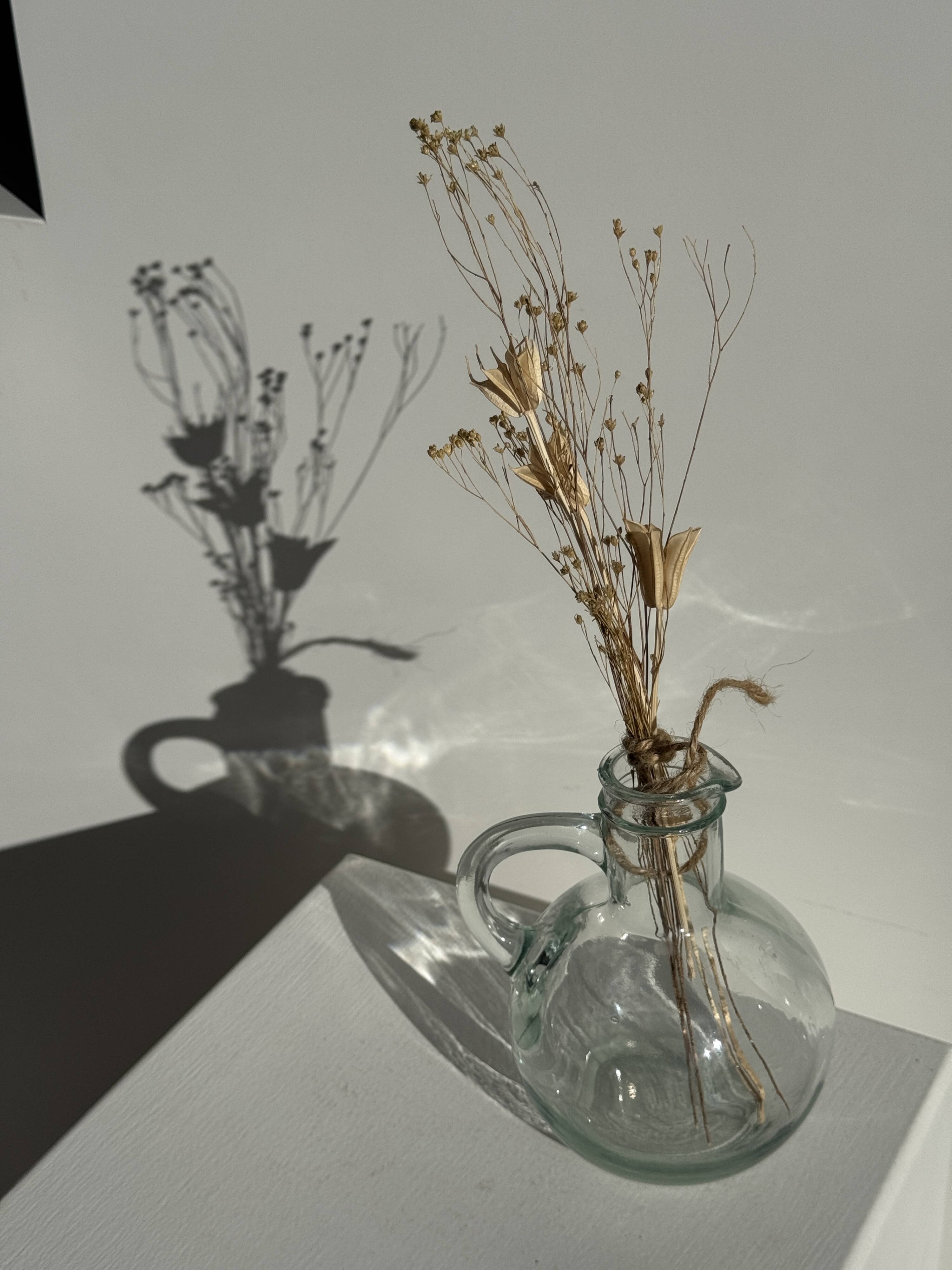 Mini round glass carafe D9 H14.5