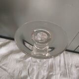 Very large glass or old vase, blown glass, bubbled 19th