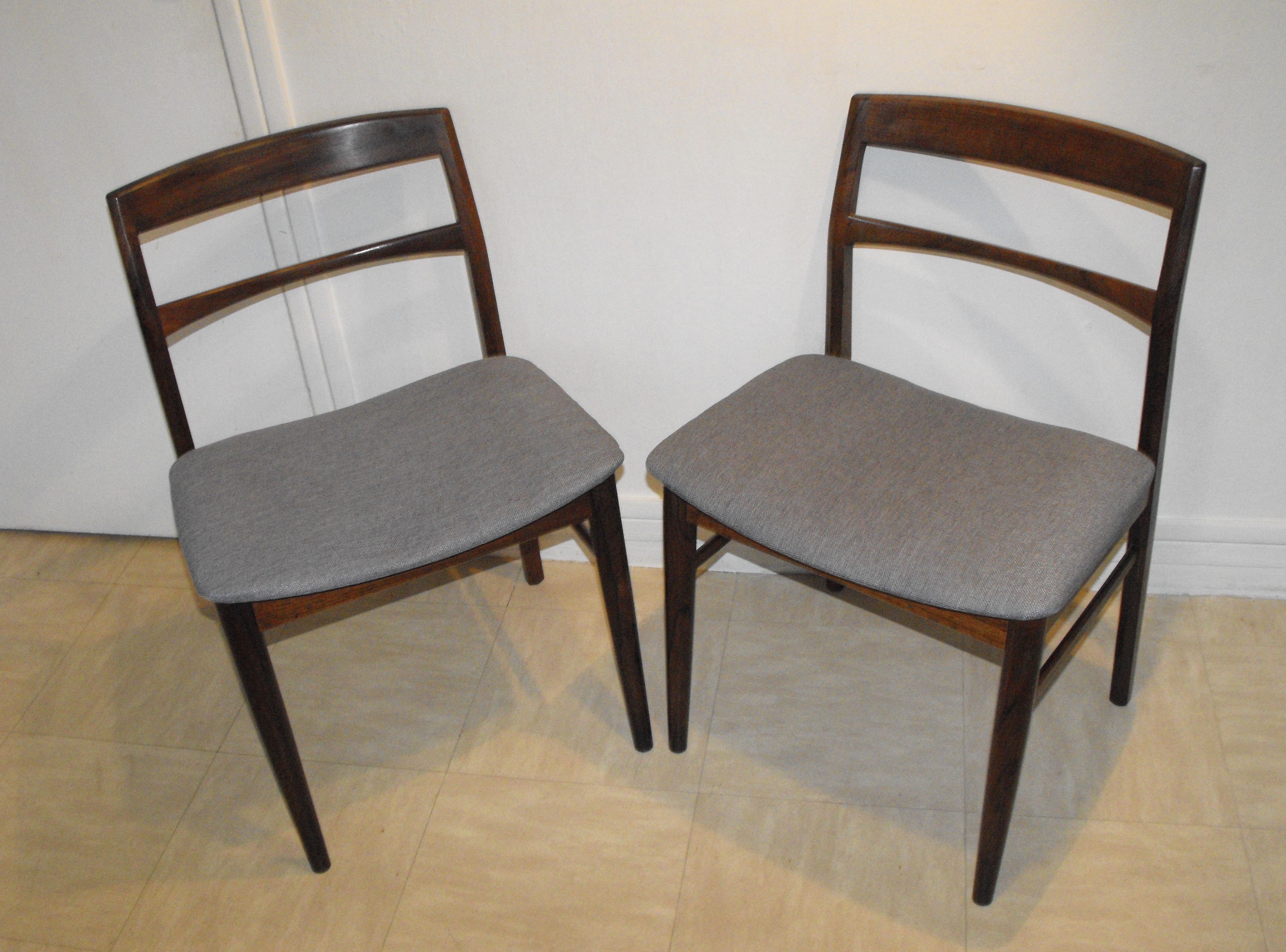 Pair of Scandinavian chairs by Henning Kjaernulf