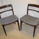Pair of Scandinavian chairs by Henning Kjaernulf
