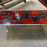 Ceramic coffee table by André Bayer