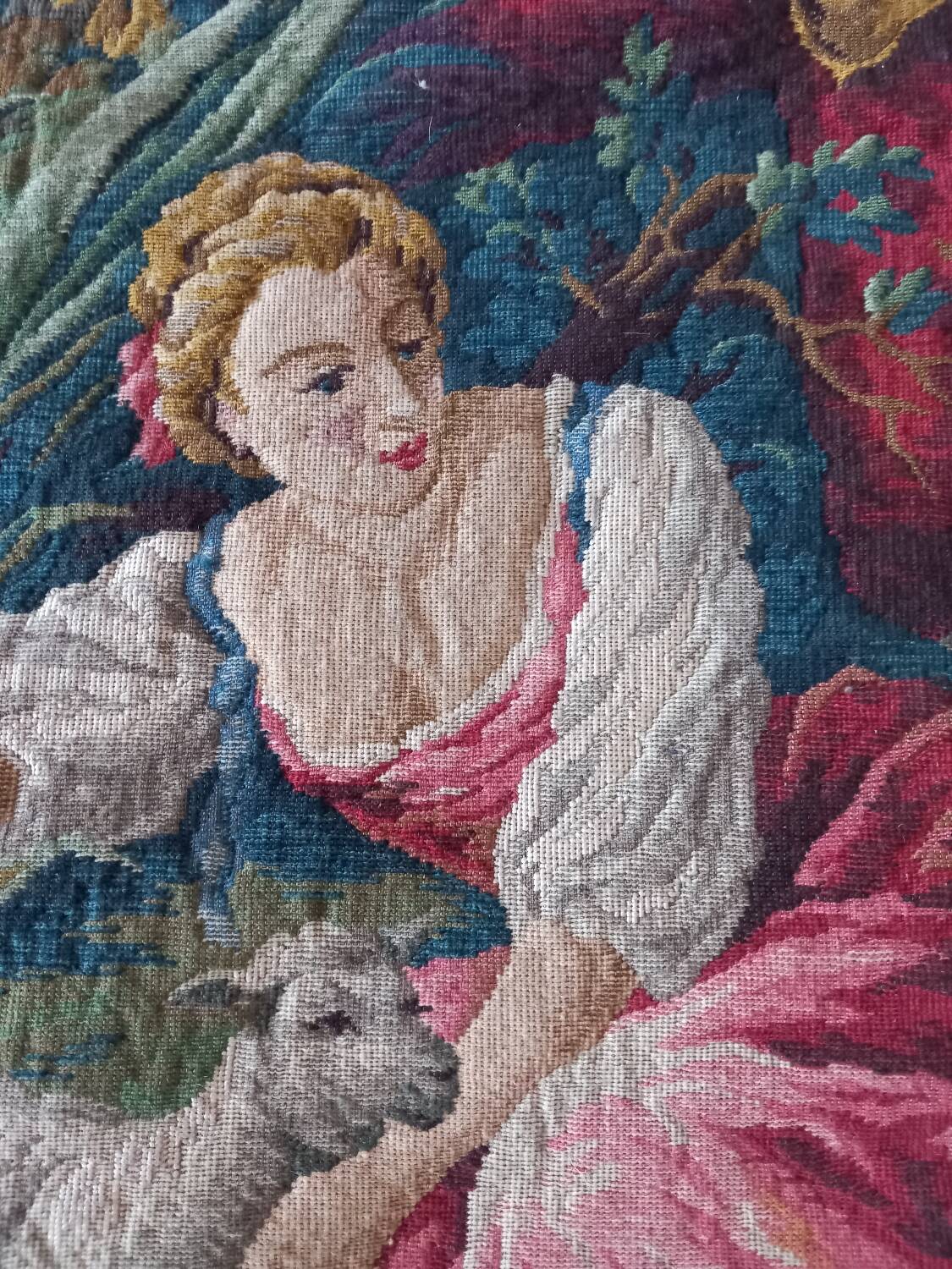 French wall tapestry Jacquard - La Filandiere