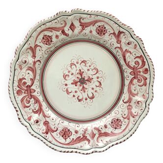 Lot de 8 assiettes "Deruta"