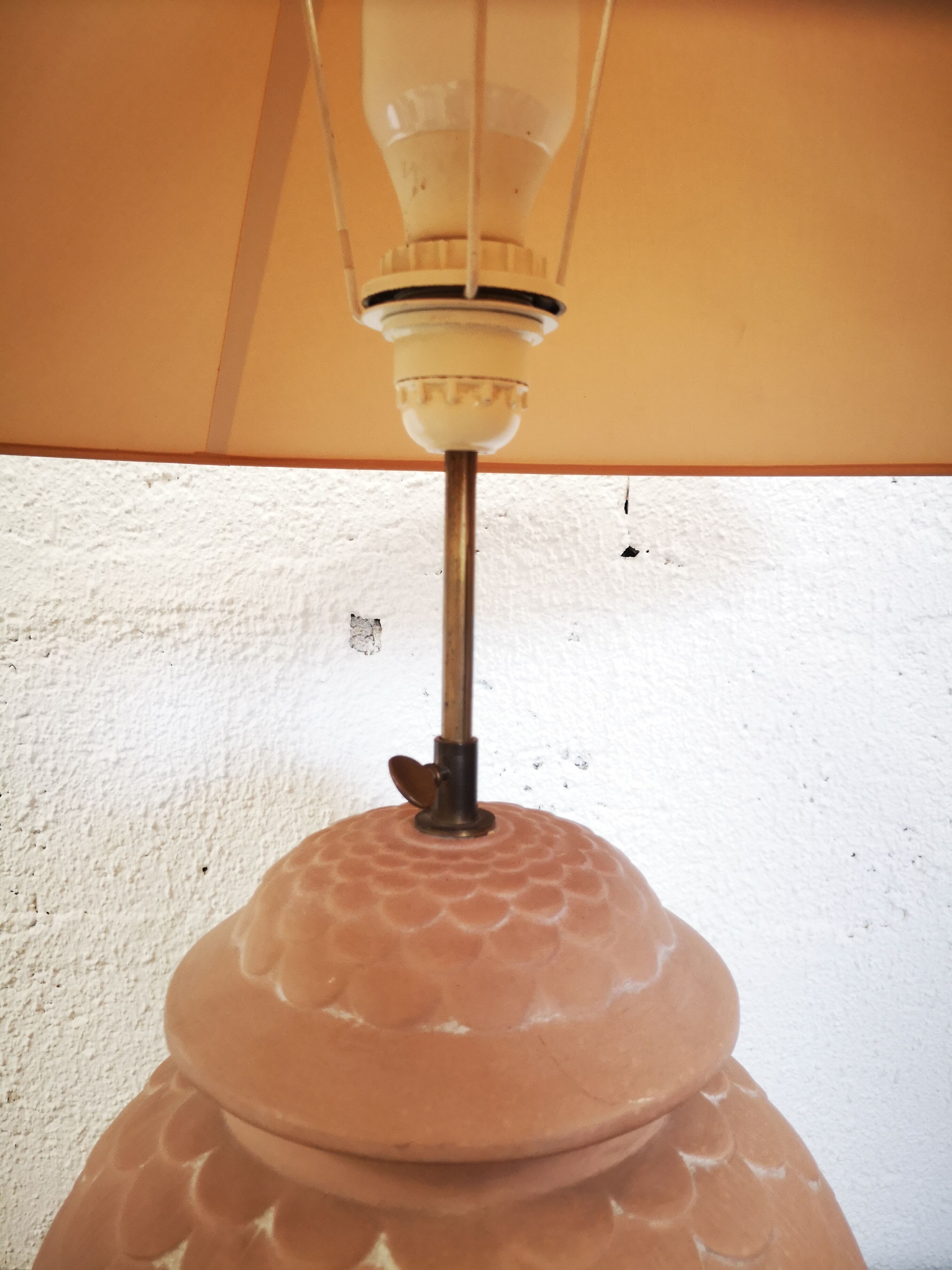 Terracotta lamp "CHAUMETTE Paris"