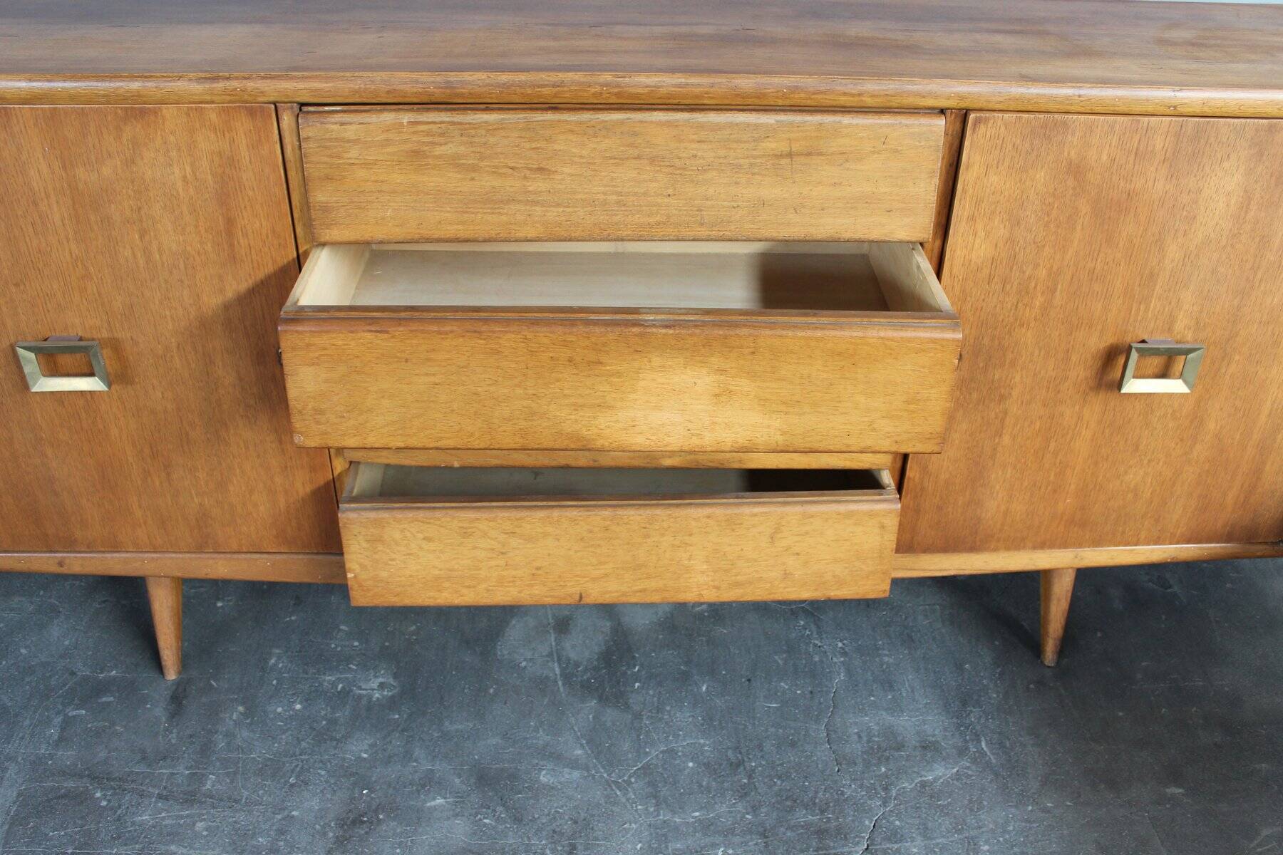 Enfilade with Brass Handles, Italy, 1960s