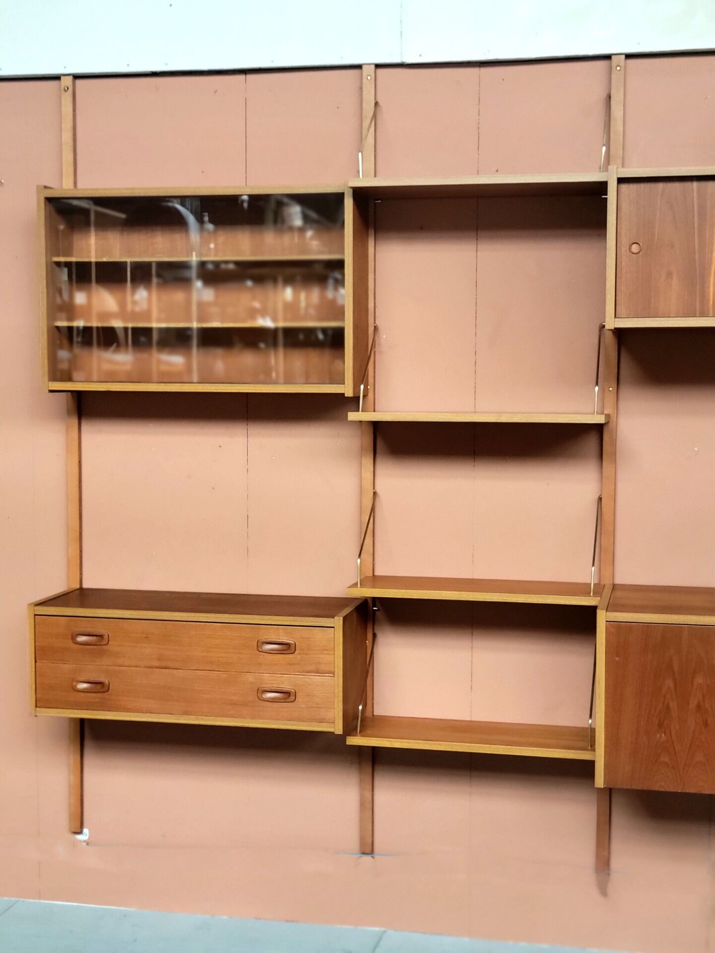 PS System wall unit by Preben Sørensen for Randers Møbelfabrik