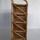 Chest of drawers vintage rattan and wicker of the 1970s