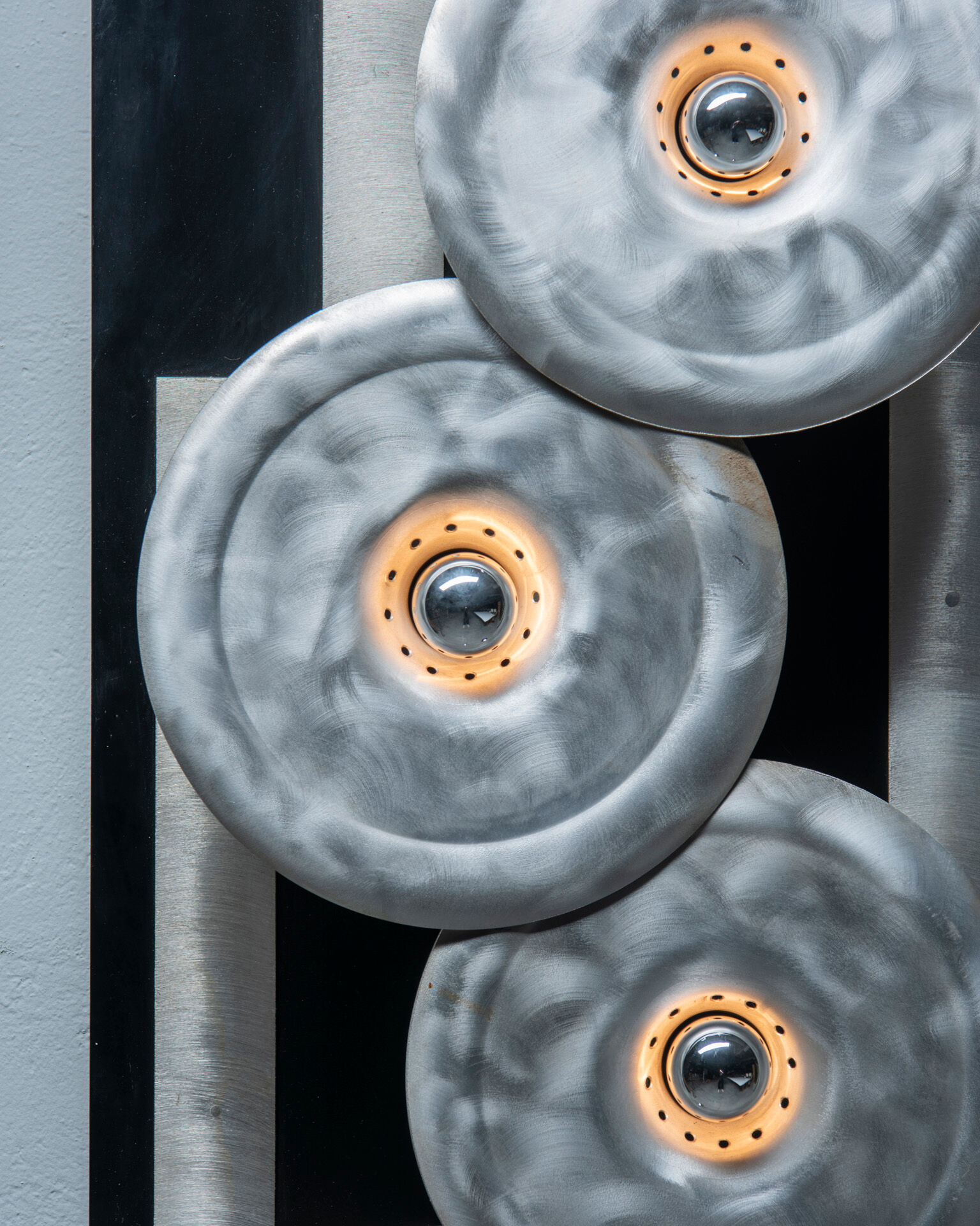 Sculptural wall lamp, Otello Ciullini - EF Viareggio, Italian, 1970s