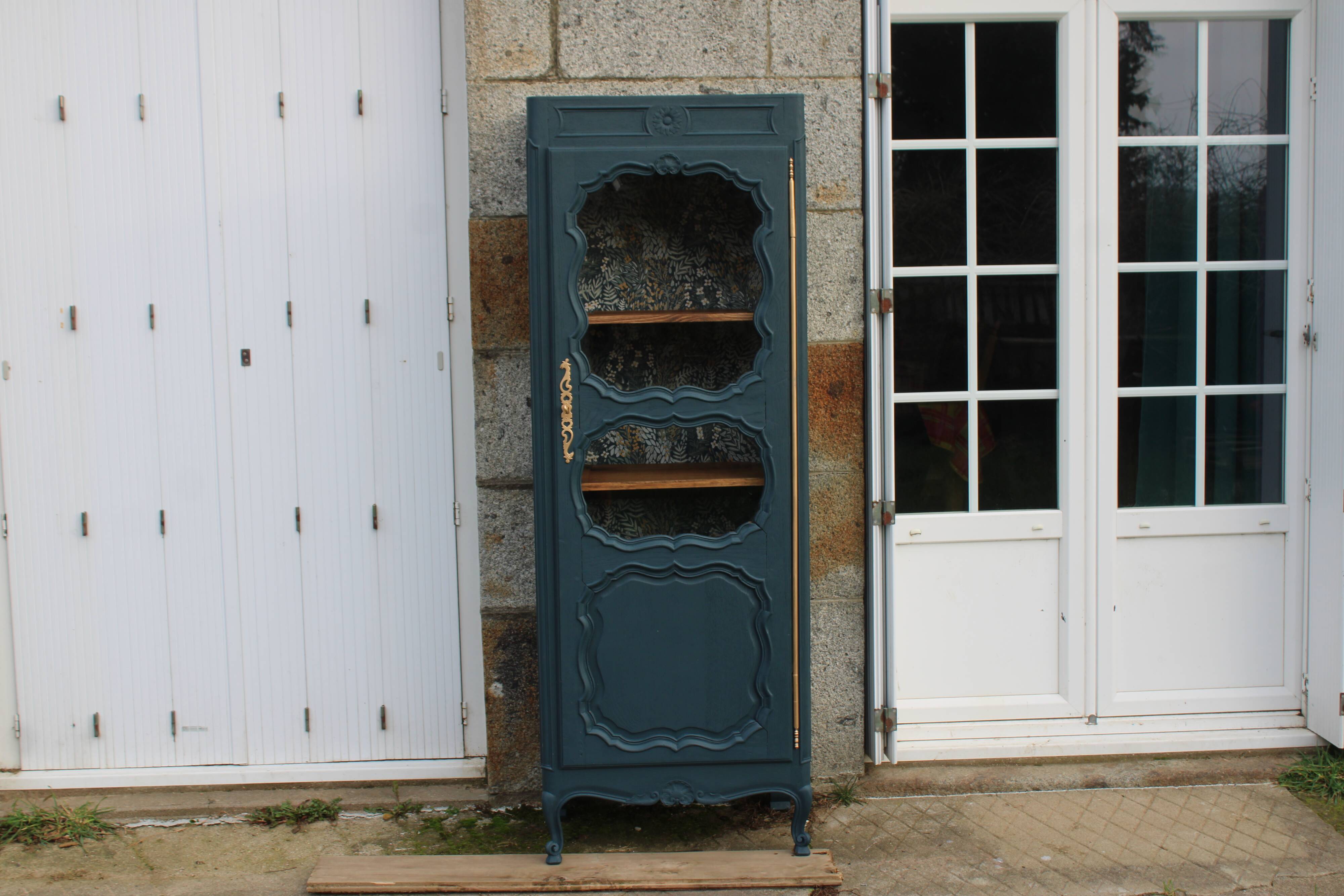 Renovated antique display cabinet