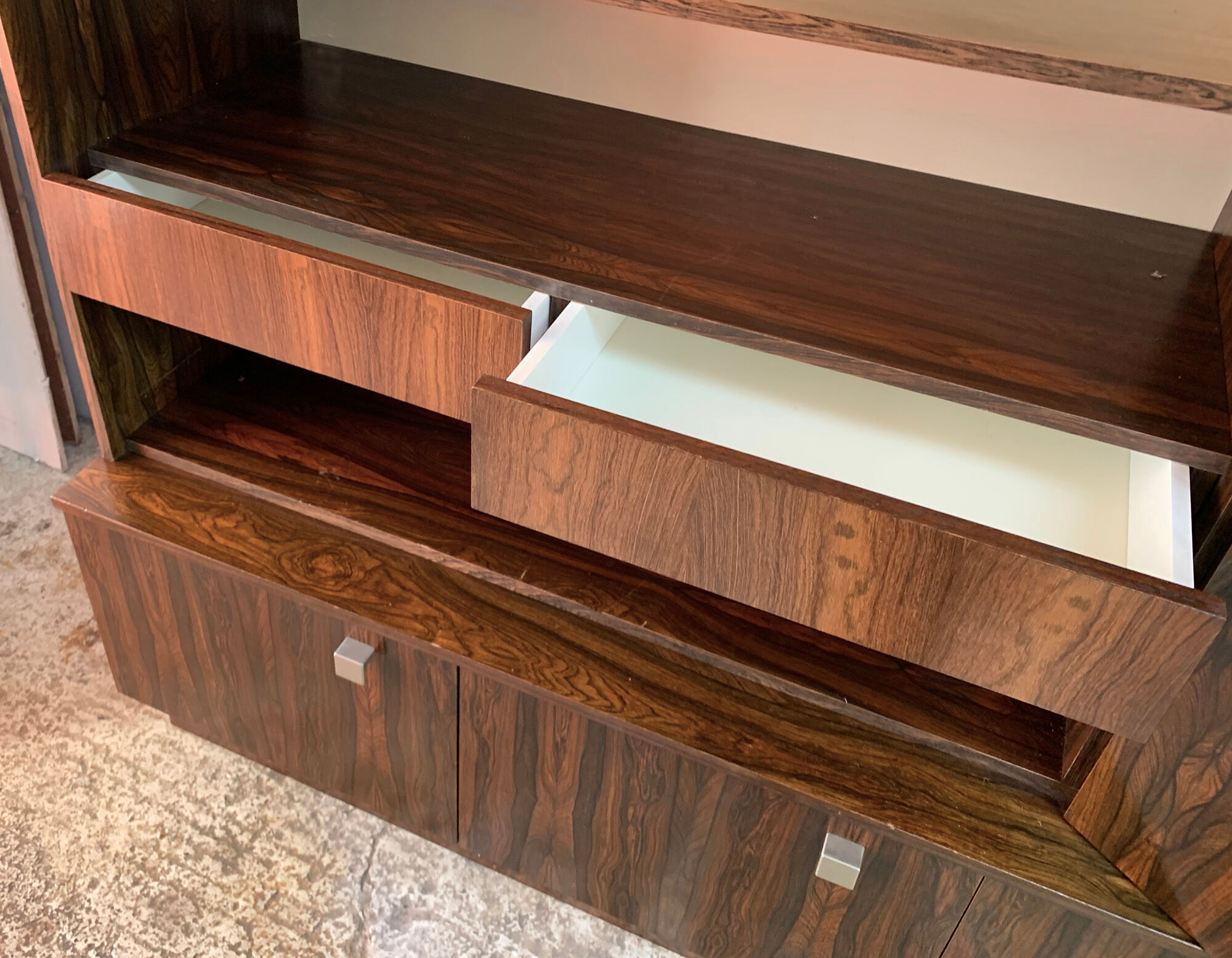 1970’s mid century very rosewood wall unit