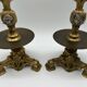 Pair of gilt bronze candlesticks by Cailleux - Barbedienne