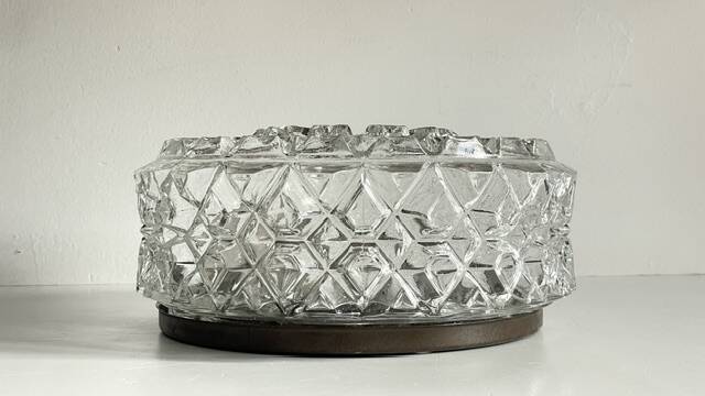 APPLIQUE Semi-Crystal Ceiling Light 1950s