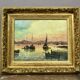 Oil on marine panel by rj bizet (1922-2015)