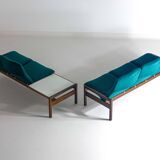 Rare mid-century sitting corner by Georges van Rijck, 1960s Belgium