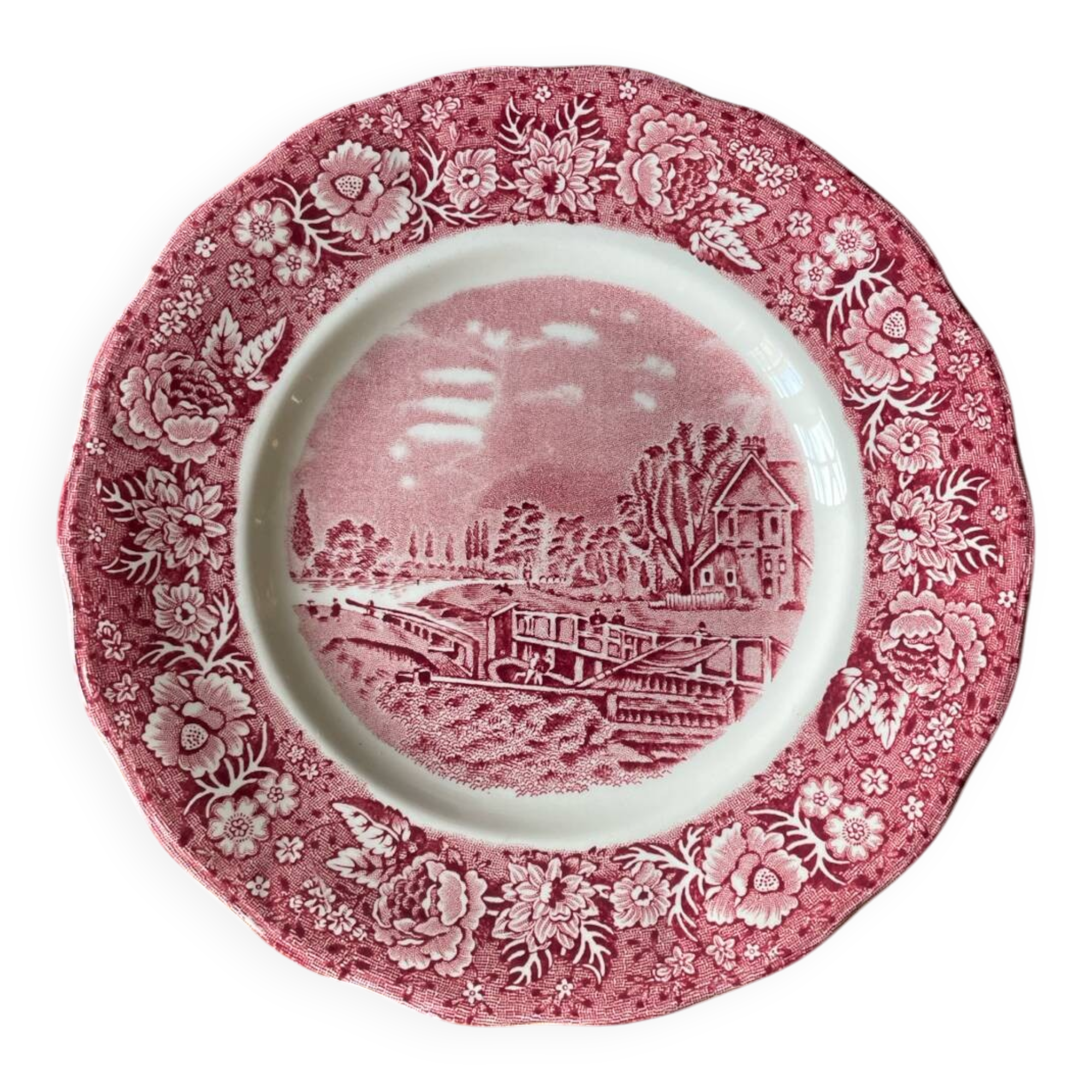 English dessert plate