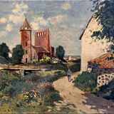 Oil on canvas by maurice lemaitre