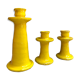 Yellow candle holders