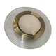 Glass brass flushmount