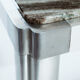 Table à manger Kho Liang Ie en aluminium et marbre vert, néerlandais, années 1970.