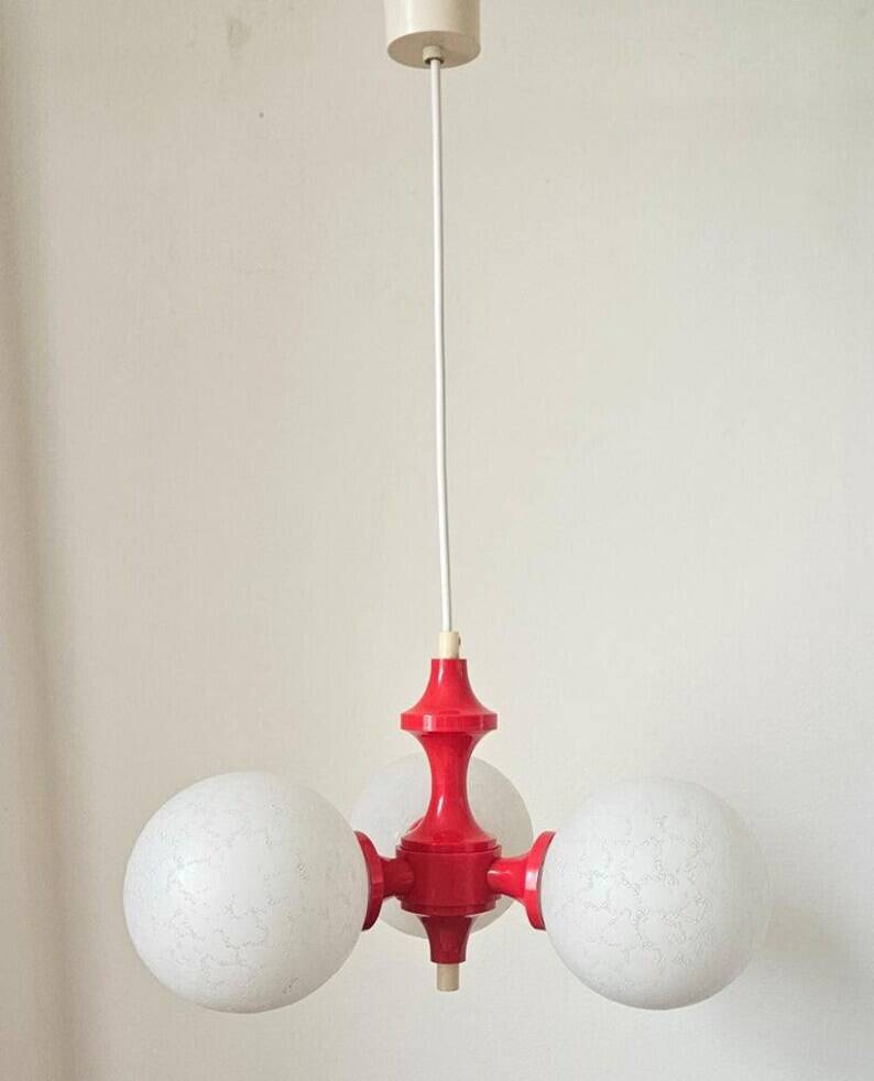 Rare Midcentury Chandelier or Pendant Sputnik, Richard Essig, Germany, 1970s