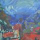 Georges Mathieu Yassef (1943-2024) landscape painting HST