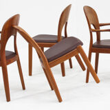 Vintage Danish dining chairs by Niels Koefoed for Koefoeds Hornslet, set of 6