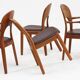Chaises de salle à manger vintage danoises par Niels Koefoed pour Koefoeds Hornslet, set de 6