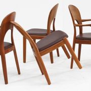 Vintage Danish dining chairs by Niels Koefoed for Koefoeds Hornslet, set of 6
