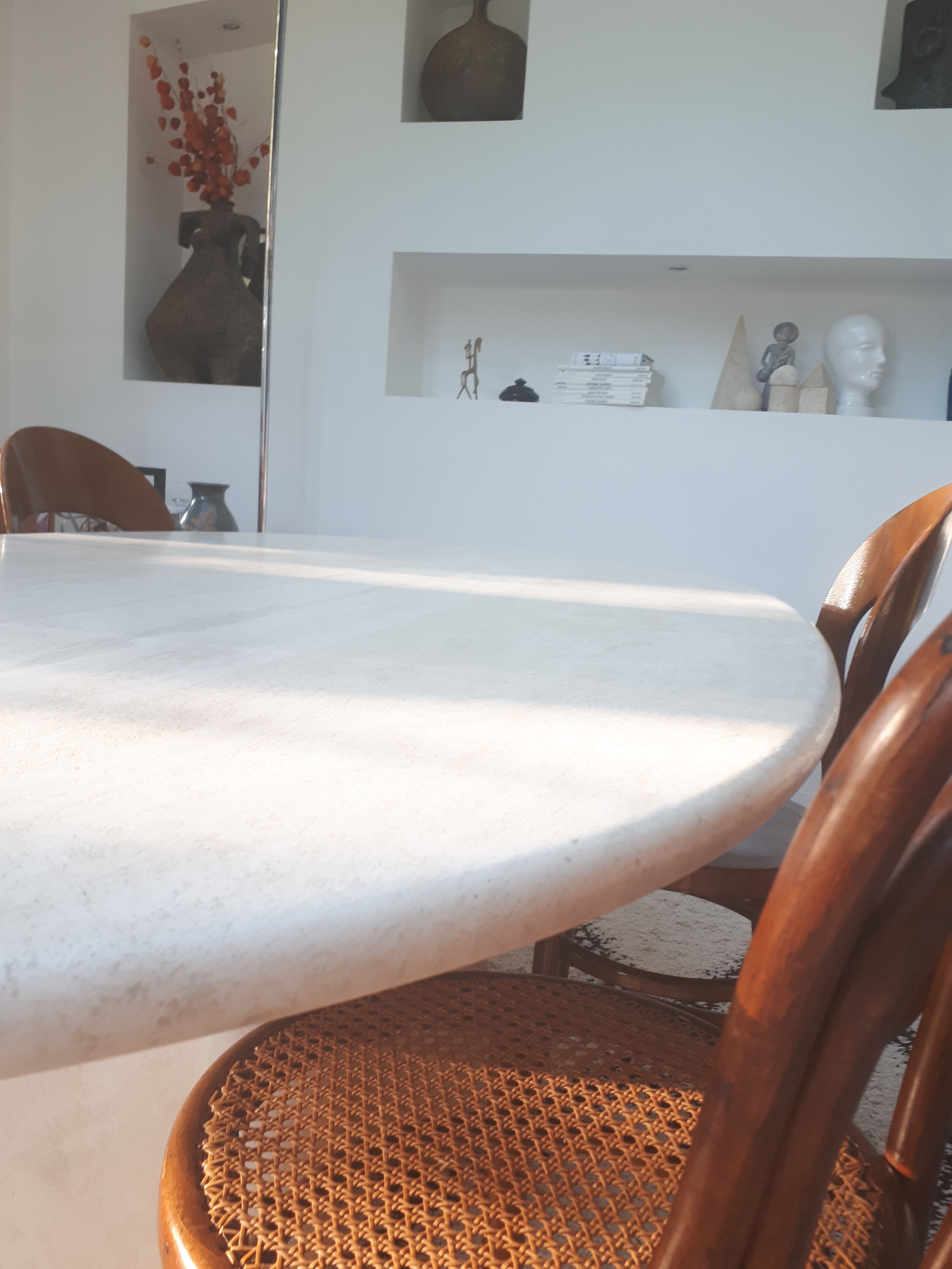 Roche Bobois travertine table