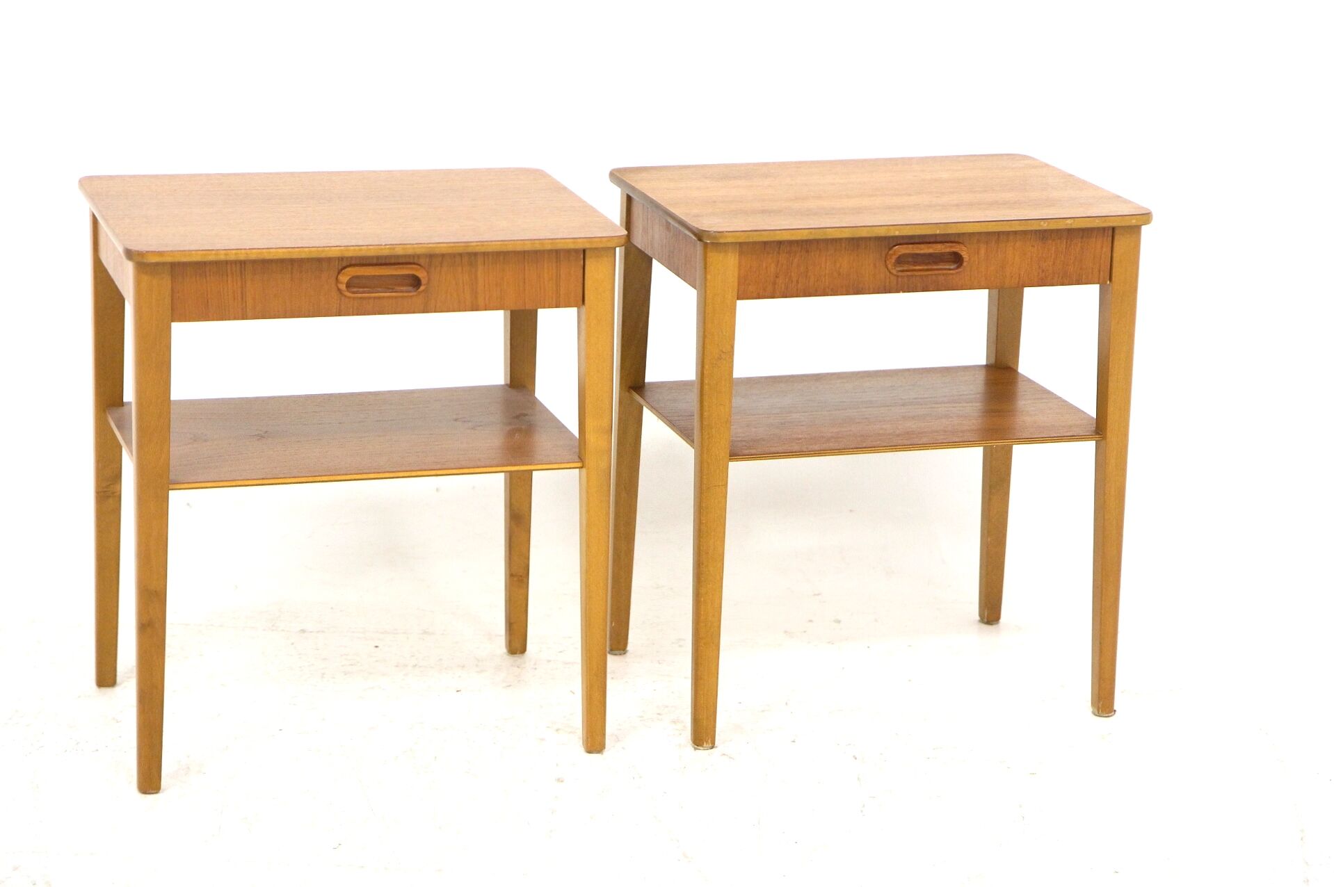 Pair of teak bedside tables, Björkås Möbelfabrik, 1960